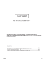 JVC KDDB-101-EY-Service-Manual-Parts-List